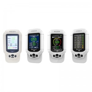 Dienmern DM502 Smart Home Luftqualität Laser Monitor AQI / HCHO / TVOC PM2.5 LCD Digital Formaldehyd-Detektor Tester Gas Analyzer