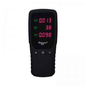 PM2.5 HCHO TVOC Luftdetektor-Monitor