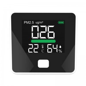 Portable PM2.5 Meter Analyzer Tragbarer Detektor Gastemperaturprüfgerät Tester Luftqualitätsmonitor Analysator Luftfeuchtigkeit